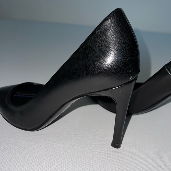 Maje pointed black leather pumps - Picture 5 of 8